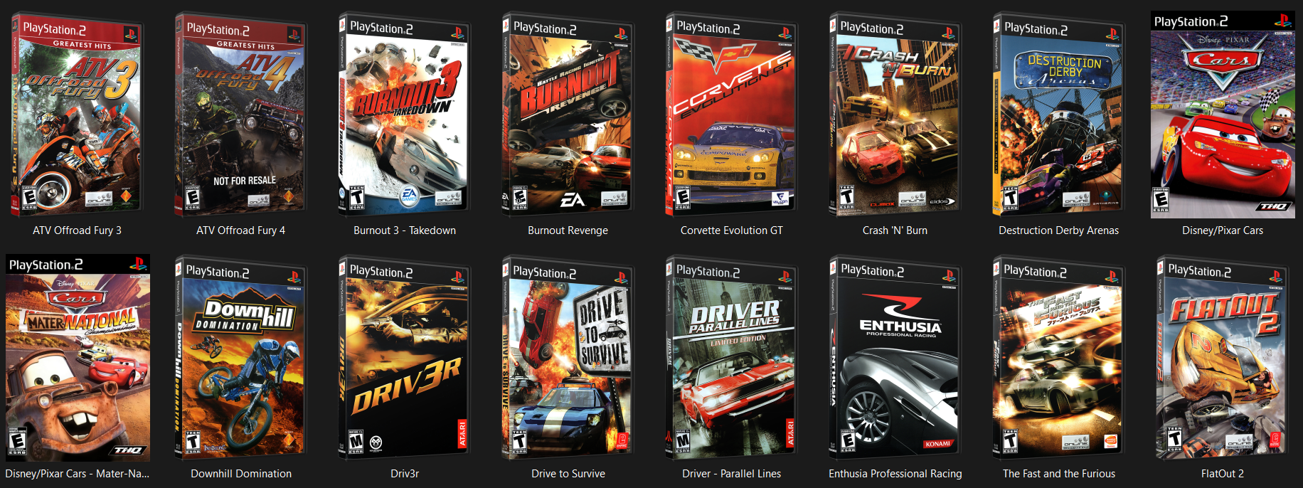 برنامج محاكي سوني 2 مع حزمة العاب (السيارات و السباقات) جاهز للتشغيل بنظام وندوز 10 / 11