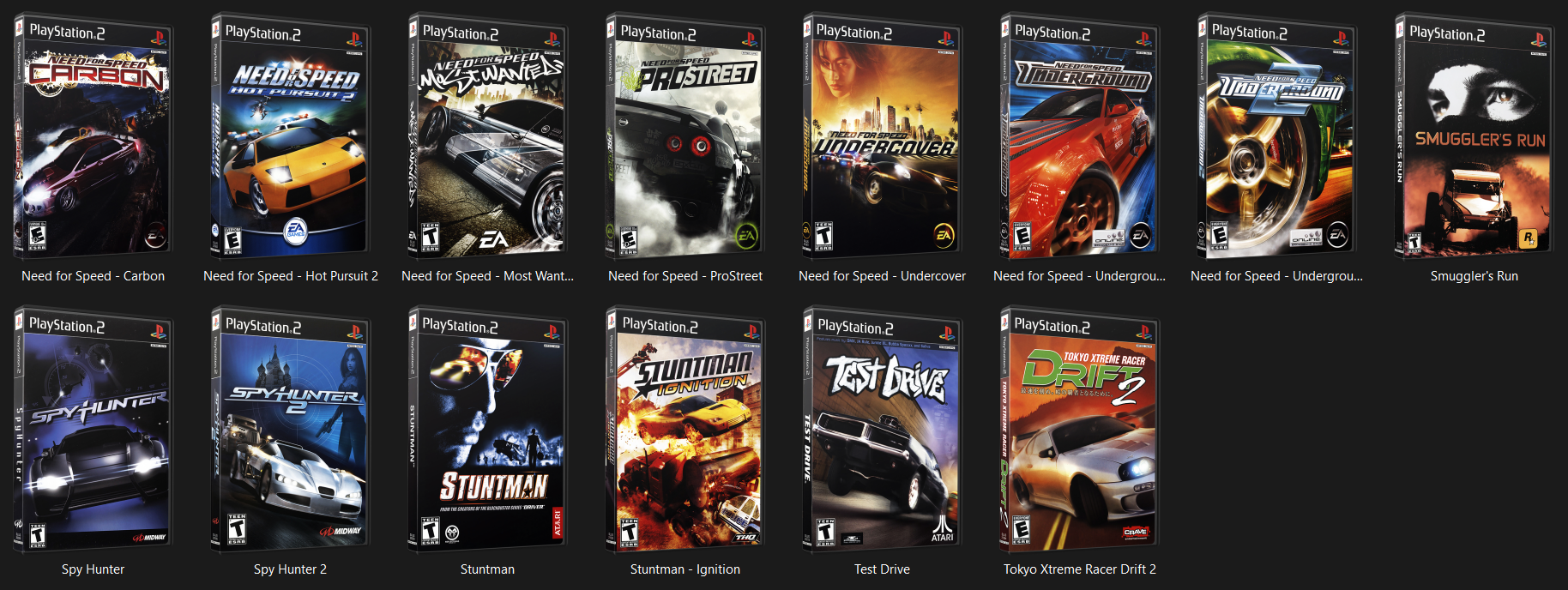 برنامج محاكي سوني 2 مع حزمة العاب (السيارات و السباقات) جاهز للتشغيل بنظام وندوز 10 / 11